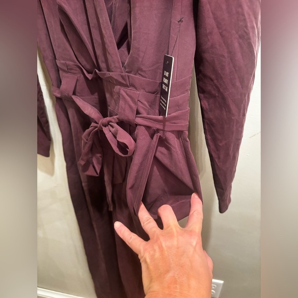 Express purple Jumpsuit size 6 fall lightweight feminine casual - Picture 7 of 16